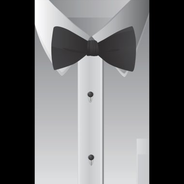 Shirt and bowtie clipart