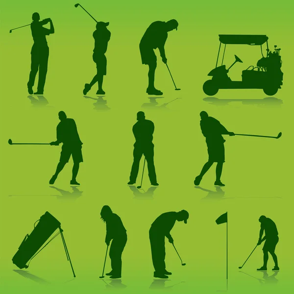 Golf set — Stock Vector
