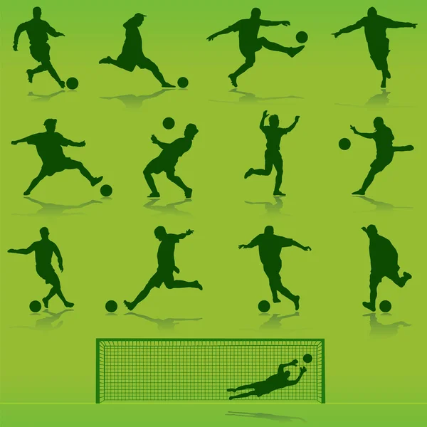 Soccer set — Stock Vector