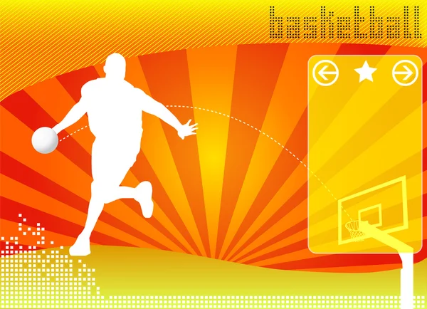 Basketbal koncept pozadí — Stockový vektor