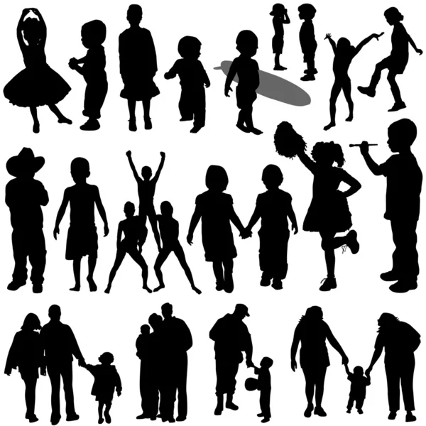 Kinder und Familie — Stockvektor