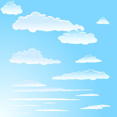 Sky and clouds clipart