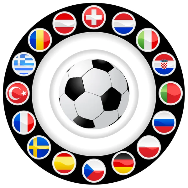 Avrupa Futbol Şampiyonası 2008 — Stok Vektör