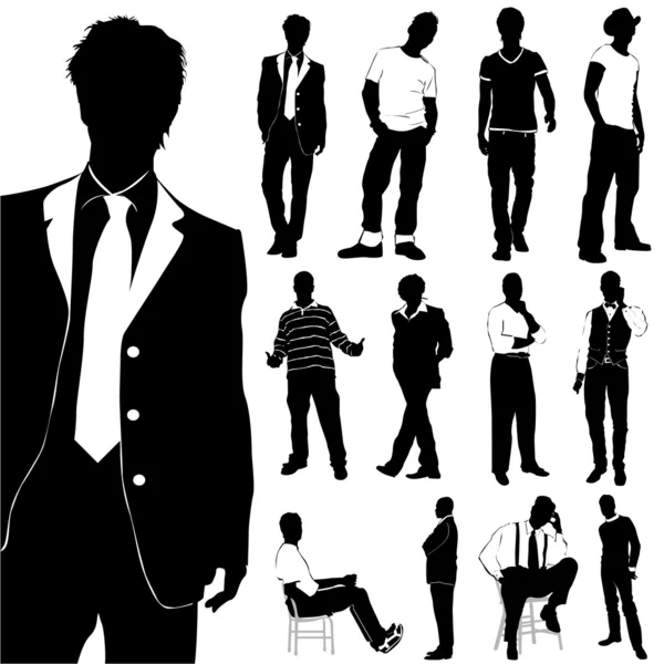 Moda hombres conjunto — Archivo Imágenes Vectoriales