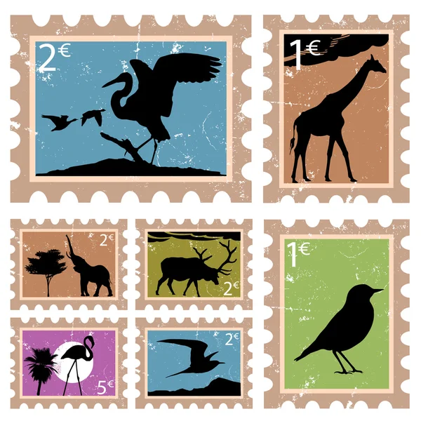 Selos de animais —  Vetores de Stock