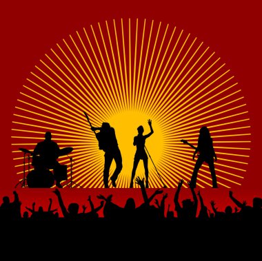 Music festival clipart