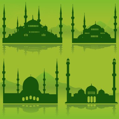 Mosque set clipart