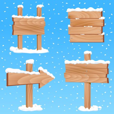 Winter sign clipart