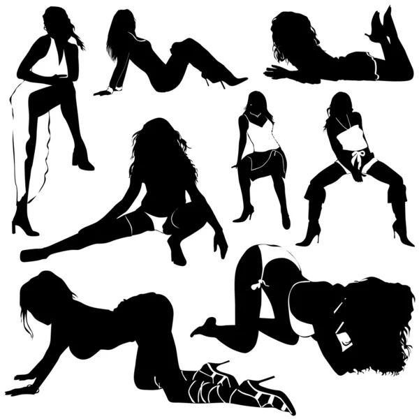 Mujeres sexy — Vector de stock