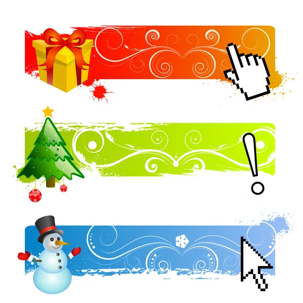 Set de banner de Navidad — Vector de stock
