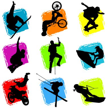 Extreme sports clipart