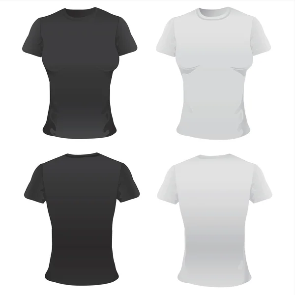 T-shirt för kvinnor vektor — Stock vektor