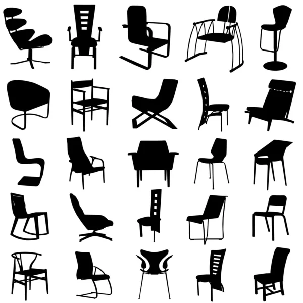 Modern sandalye vektör — Stok Vektör