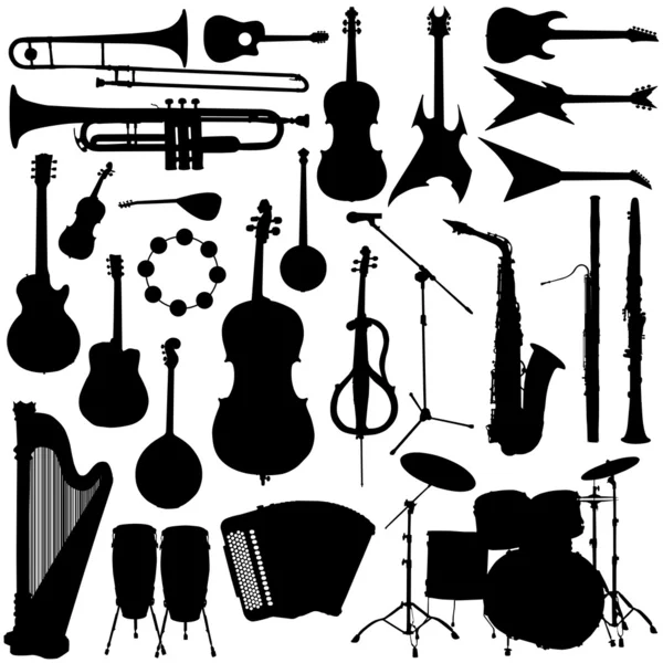 Music instrument vector — Stock Vector