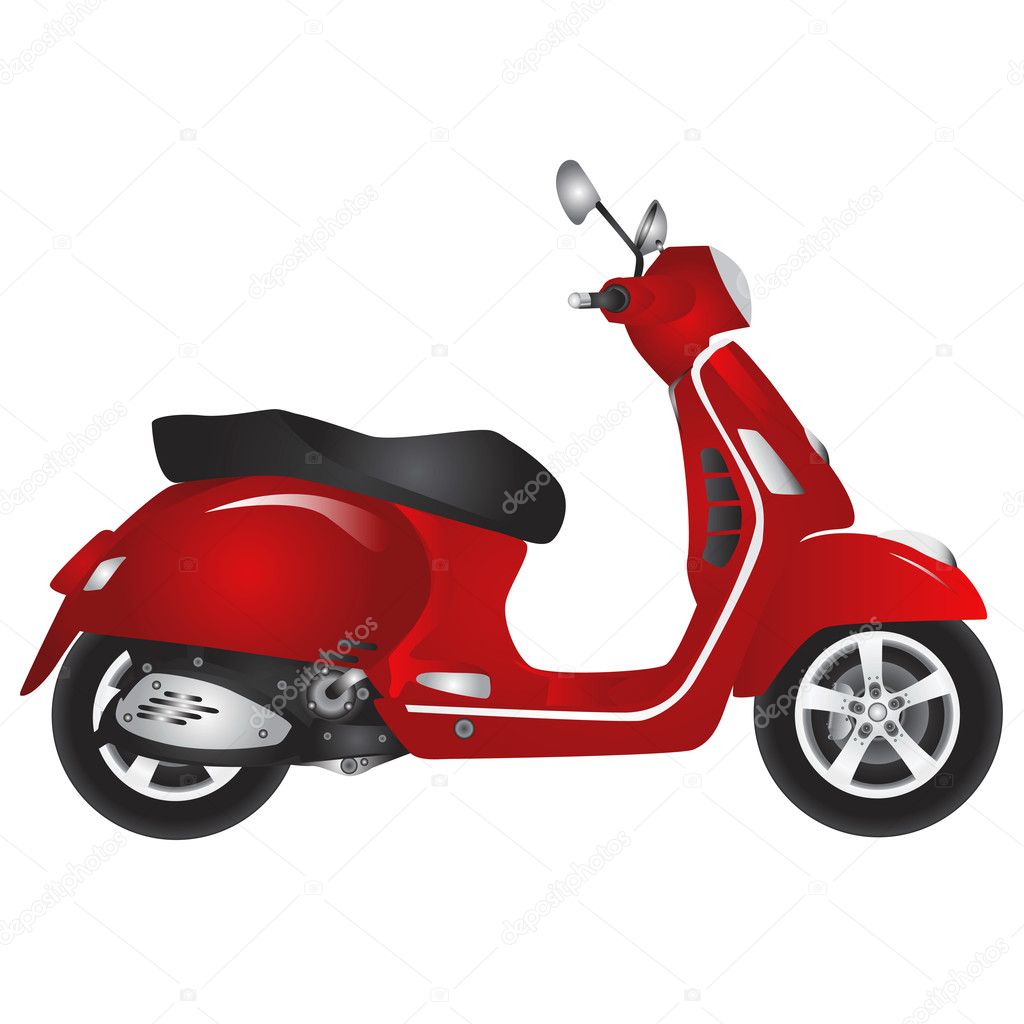 Red scooter design
