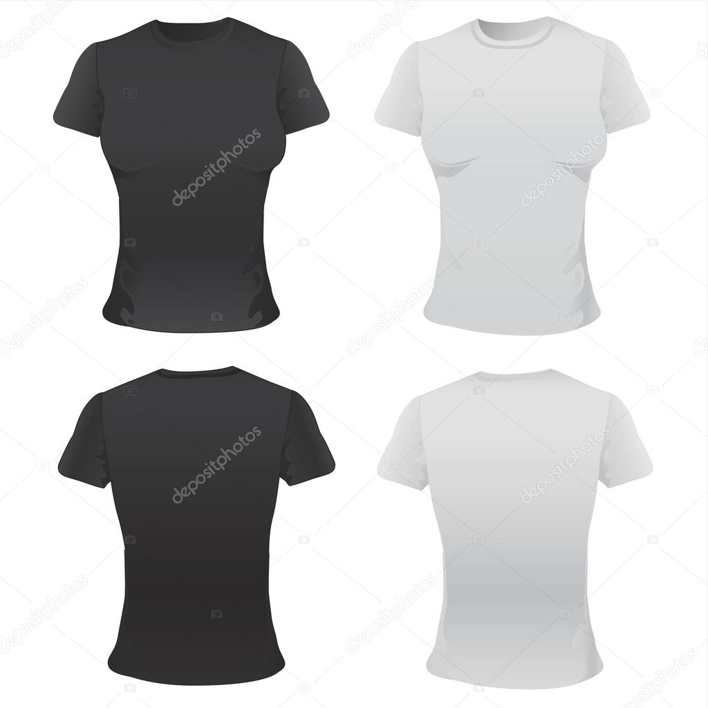 T-shirt for women vector — Stock Vector © bogalo #8555633