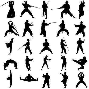Set of fighter clipart