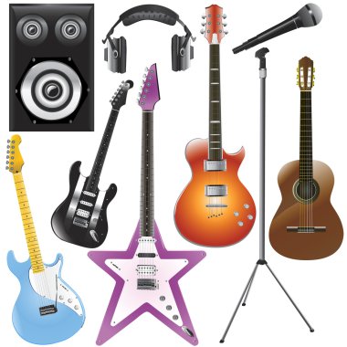 Music instruments clipart