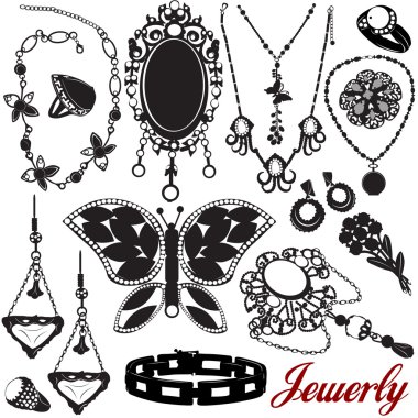 Antique jewelry clipart