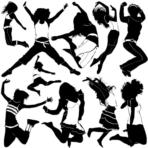Dans och party kvinnor — Stock vektor
