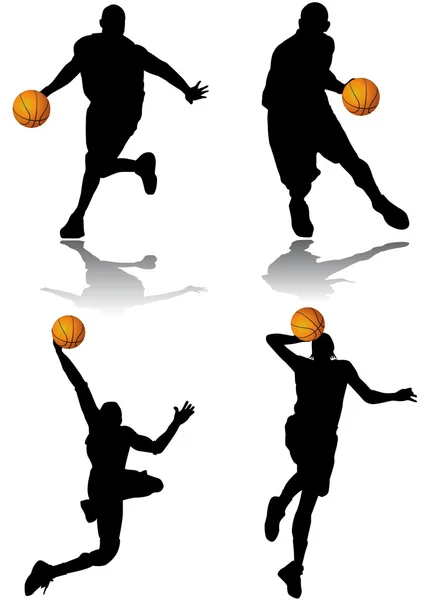 Jugador de baloncesto — Vector de stock