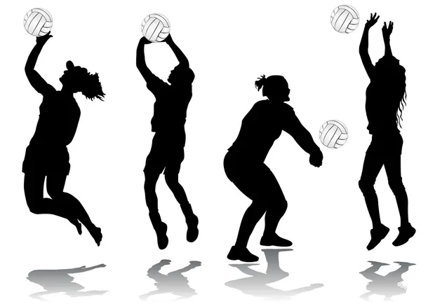 Volleyballspieler — Stockvektor