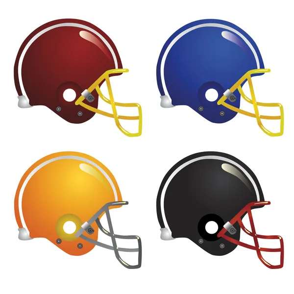 Американский футбольный шлем — стоковый вектор