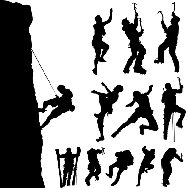 Ensemble alpiniste — Image vectorielle