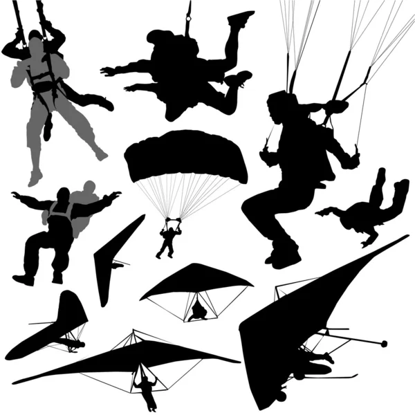 Extreme vliegen sporten — Stockvector