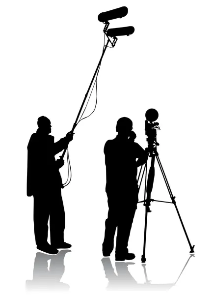 Cameraman silhouette design — Stock Vector