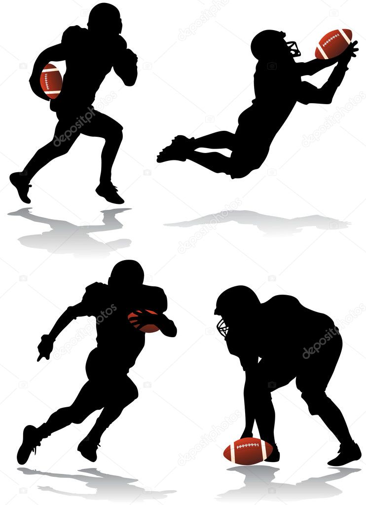 American football player ⬇ Vector Image by © bogalo | Vector Stock 8640961