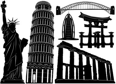 Architecture and historical building clipart