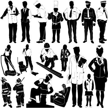 City workers clipart