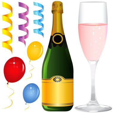 Party objects clipart