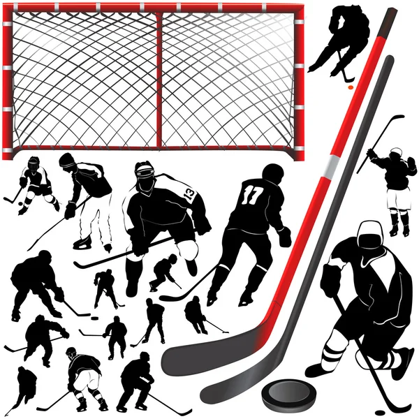 Хоккейный набор — стоковый вектор