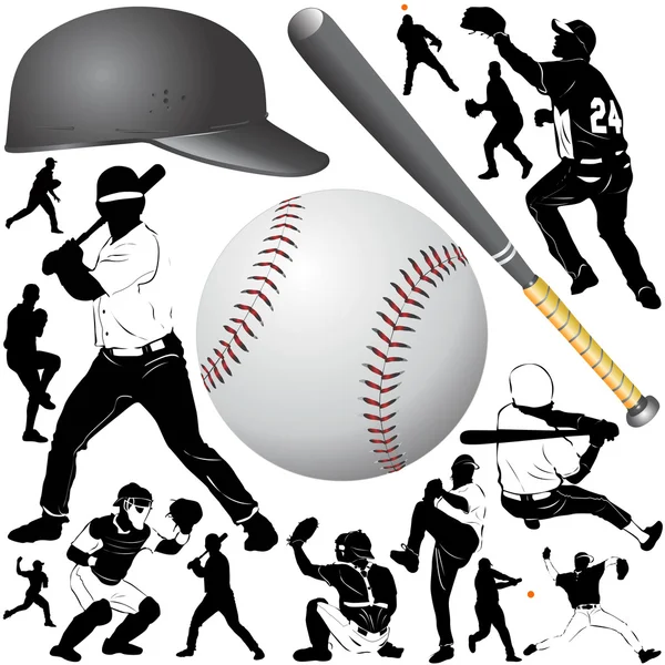 Baseball zestaw — Wektor stockowy
