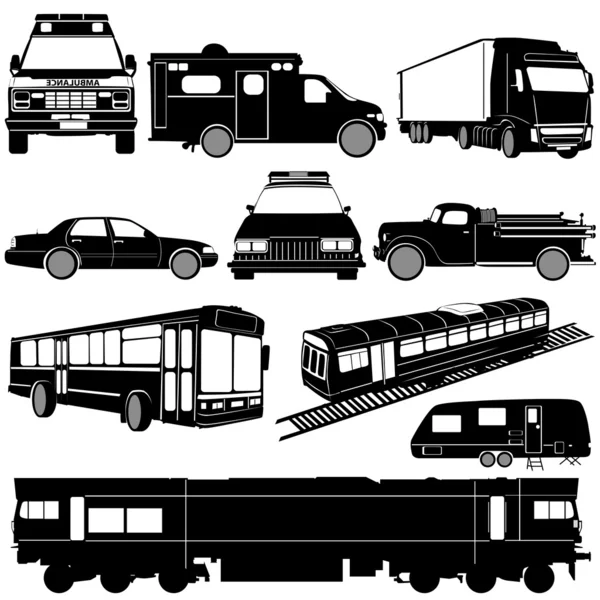 Ensemble de transport — Image vectorielle