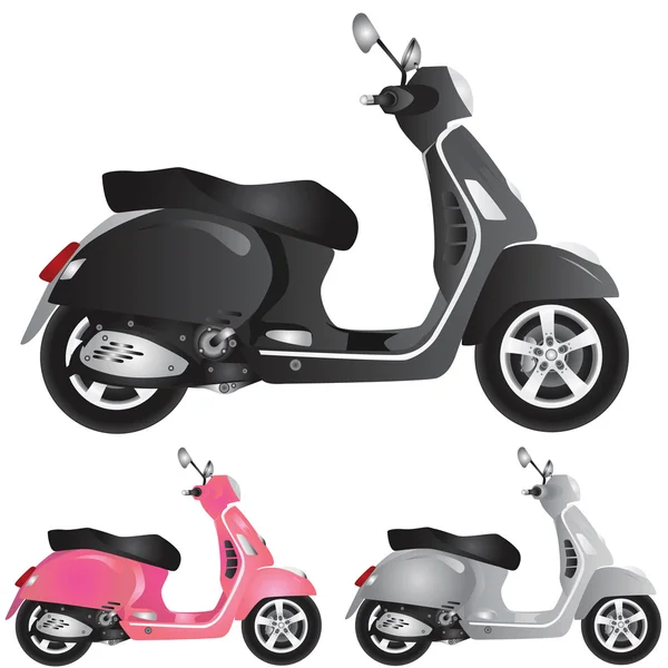 Scooter detail illustration — Stock Vector