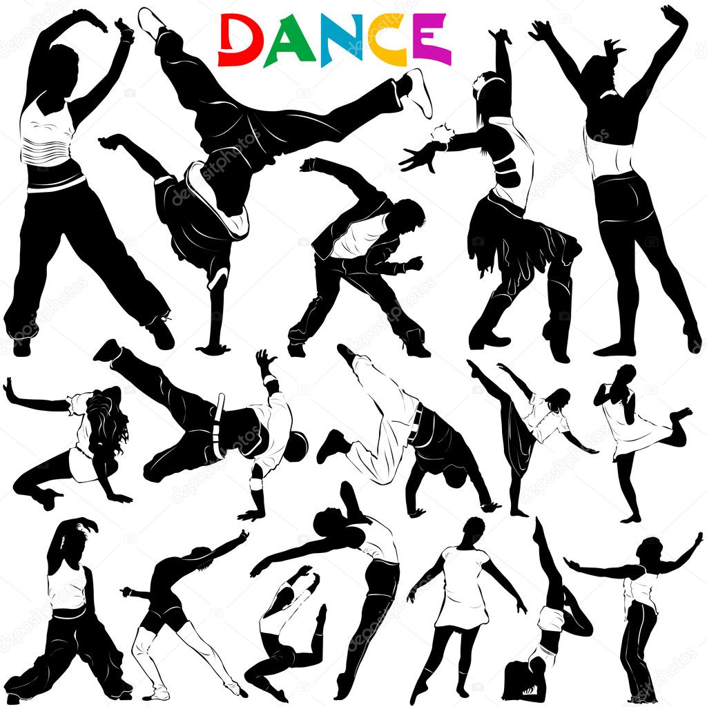 Dance vector with clothes detail