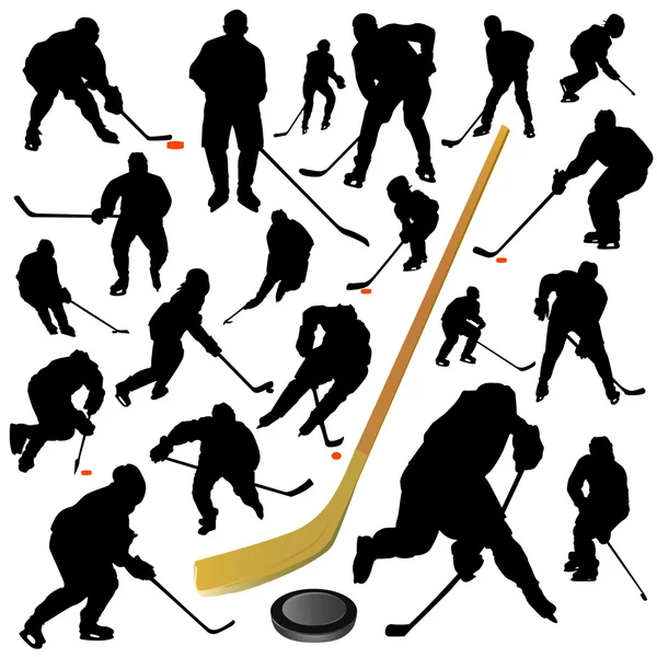 Collection of hockey vector — Stock Vector
