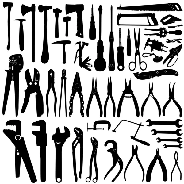 Collection of tool vector — Stock Vector