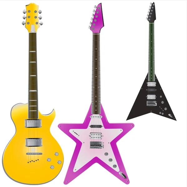 Guitars vector — Stock Vector