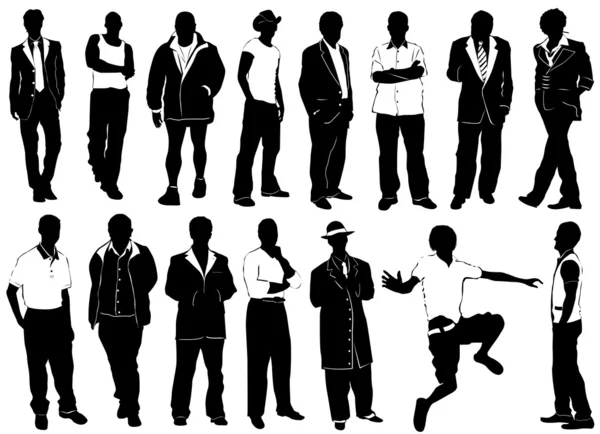 Mode hommes vecteur (détail des vêtements ) — Image vectorielle