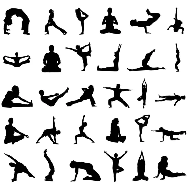 Vector de yoga — Archivo Imágenes Vectoriales