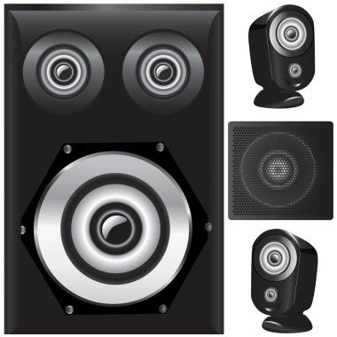 Speaker details vector clipart