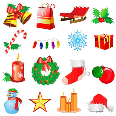 Christmas decoration vector clipart