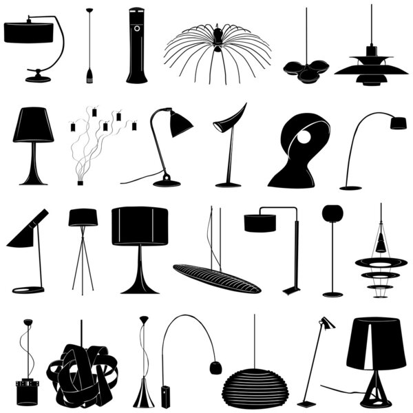 Современный вектор освещения
