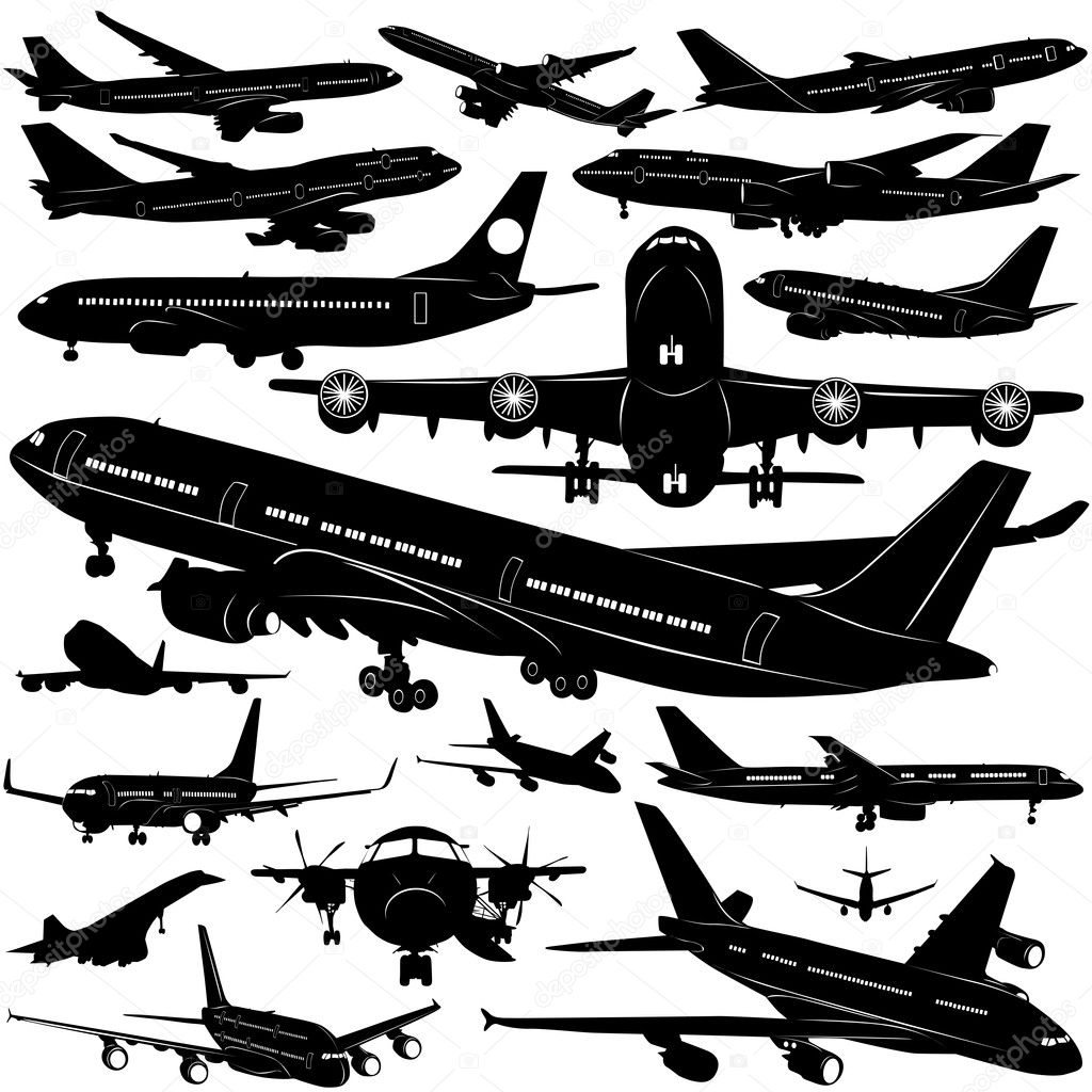 Airplane collection vector (window detail)