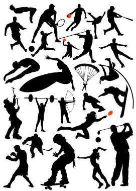 Collection of sports clipart