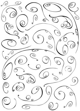 Abstract with swirls clipart